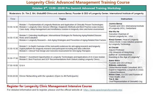 國內(nèi)學(xué)術(shù)機(jī)構(gòu)積極參與亞太長壽醫(yī)學(xué)峰會 推動技術(shù)創(chuàng)新與合作
